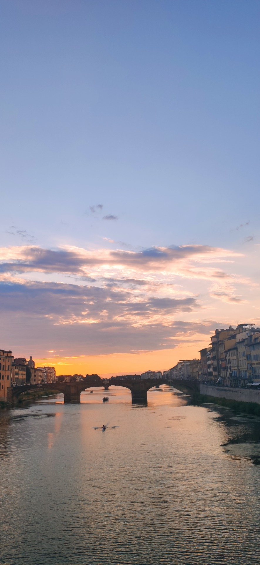 Naplemente a Ponte Vecchióról